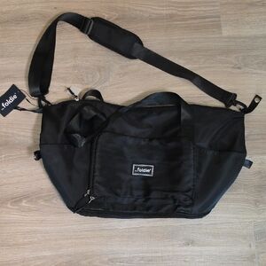 Foldie Black Travel Shoulder Tote for Women - Lightweight Organizer Bag
